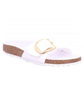 Birkenstock Madrid Big Buckle Birko-Flor Patent White
