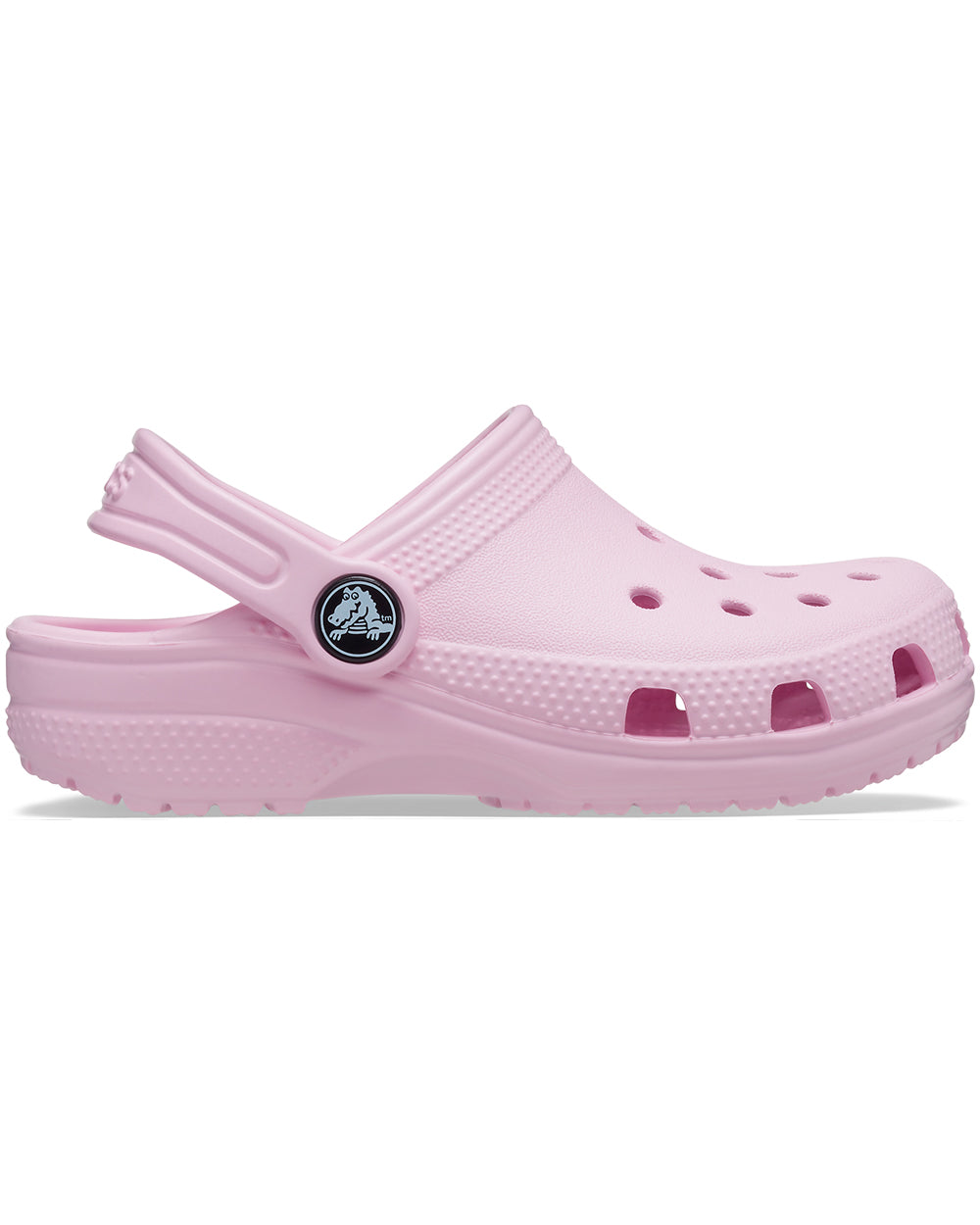 pink crocs with