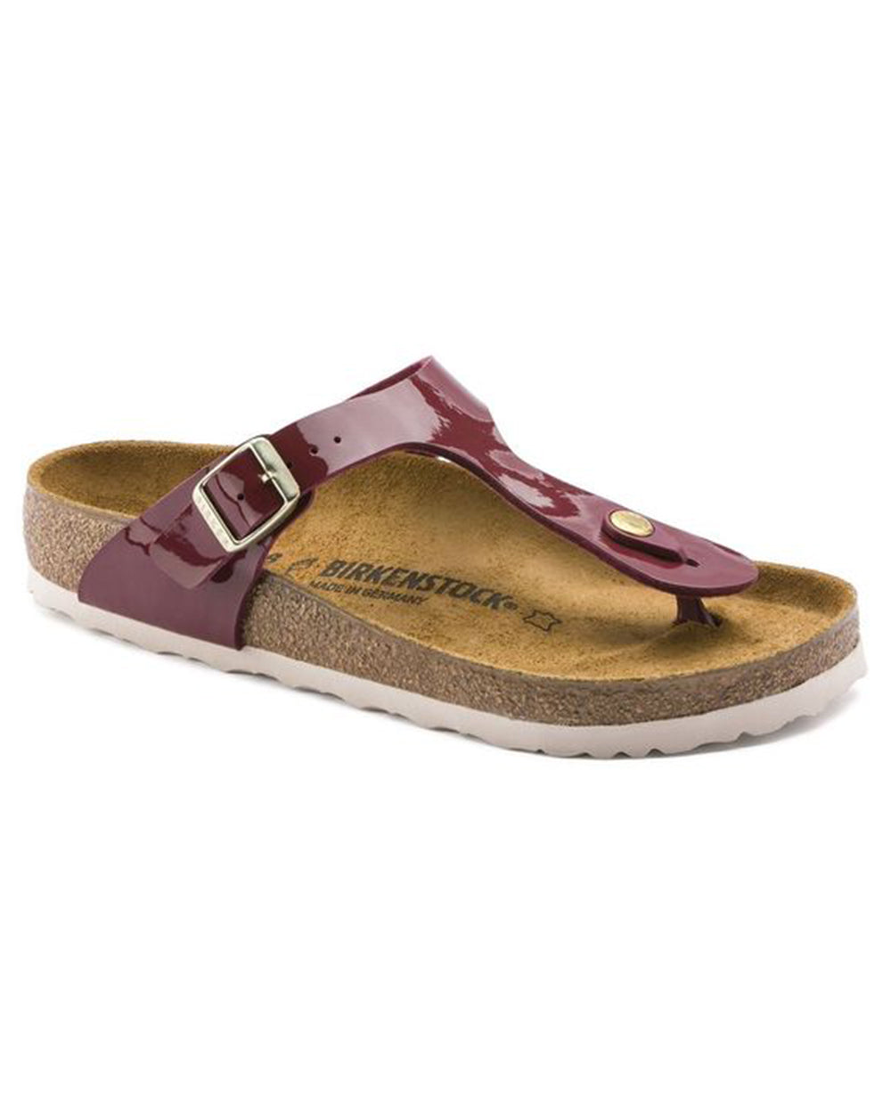 ●BIRKENSTOCK BALI Patent Bordeaux 37 Birkenstock Gizeh Birko-Flor Patent Bordeaux – Samis Shoes