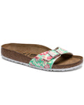 Birkenstock Madrid Birko-Flor Supernatural Flowers Emerald
