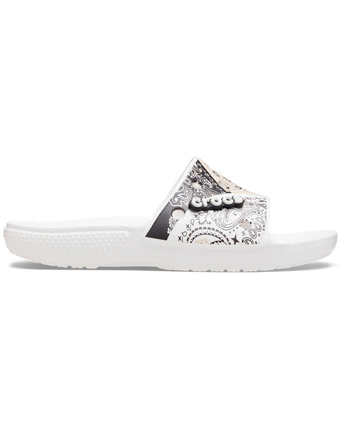Crocs Classic Bandana Slide Chai/White – Samis Shoes display picture 3